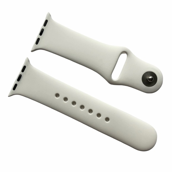 5/$20 NEW WHiTE Silicone Sport Band Apple Watch 38/40/41mm S/M - Picture 2 of 8